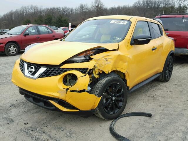 JN8AF5MV6GT658425 - 2016 NISSAN JUKE S YELLOW photo 2