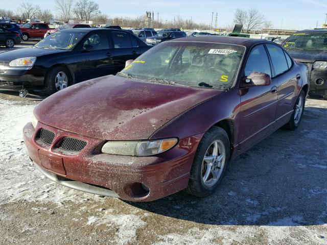 1G2WP52K92F256546 - 2002 PONTIAC GRAND PRIX მუქწითელი ფოტო 2