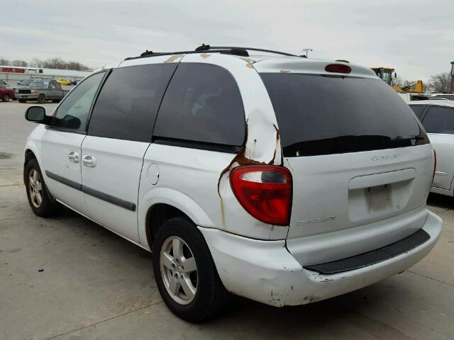 1D4GP45R55B207491 - 2005 DODGE CARAVAN SX WHITE photo 3