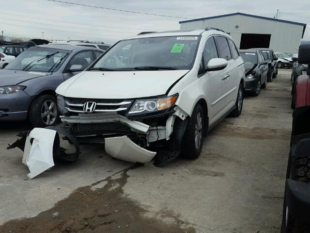 5FNRL5H65GB037044 - 2016 HONDA ODYSSEY EX WHITE photo 2