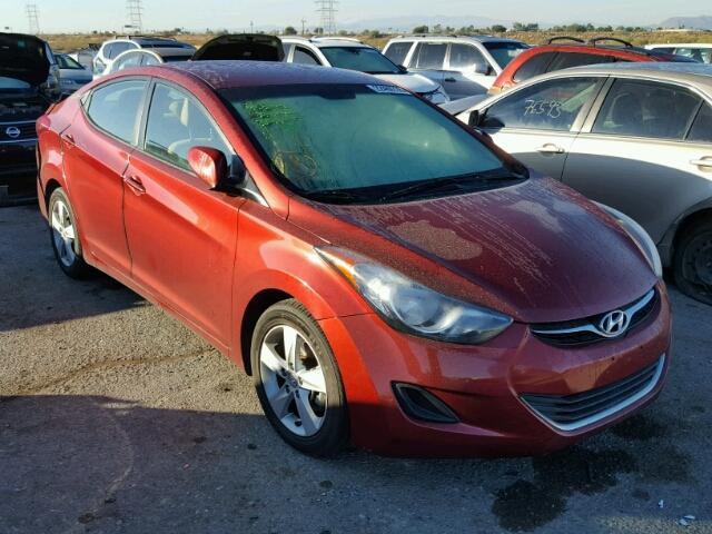 5NPDH4AE3DH349562 - 2013 HYUNDAI ELANTRA GL RED photo 1