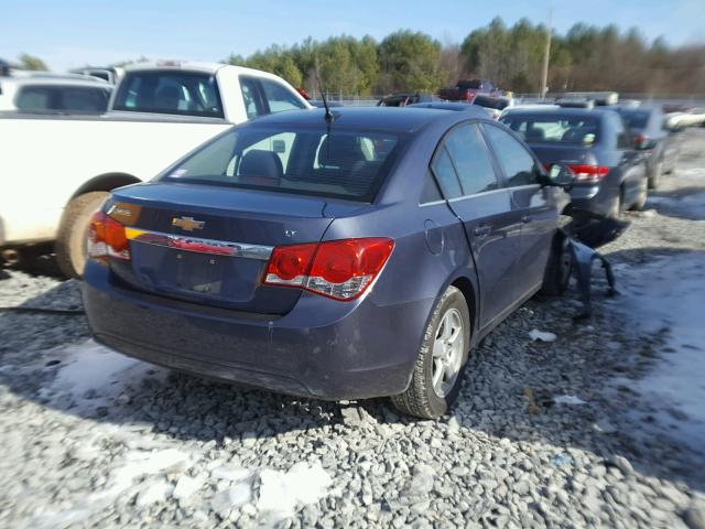 1G1PC5SB9D7198181 - 2013 CHEVROLET CRUZE LT BLUE photo 4