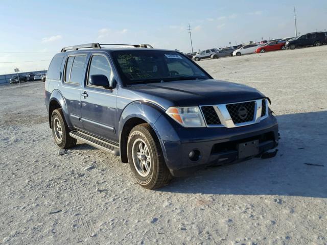 5N1AR18U46C602541 - 2006 NISSAN PATHFINDER BLUE photo 1