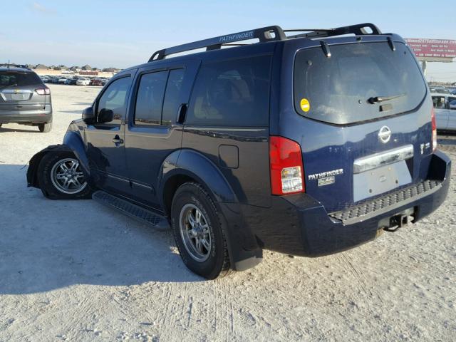 5N1AR18U46C602541 - 2006 NISSAN PATHFINDER BLUE photo 3