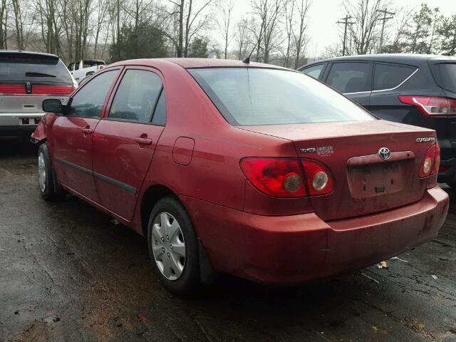 JTDBR32E160085965 - 2006 TOYOTA COROLLA CE RED photo 3