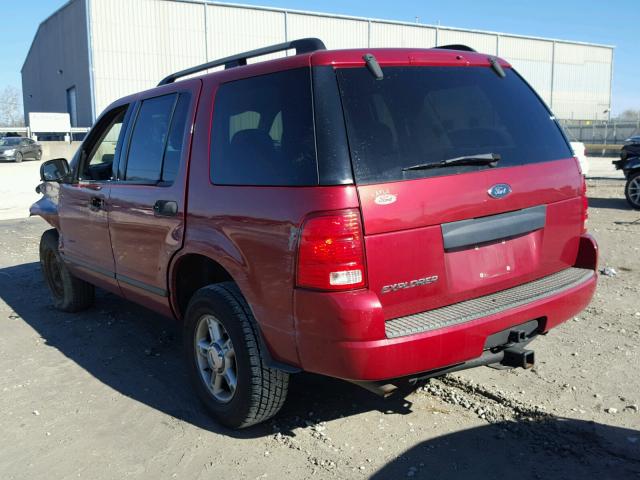 1FMZU72K54ZB36625 - 2004 FORD EXPLORER X MAROON photo 3