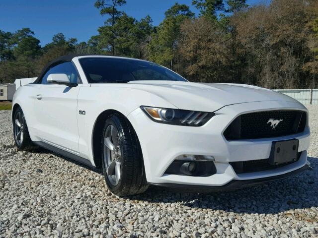 1FATP8FF9F5391511 - 2015 FORD MUSTANG GT WHITE photo 1