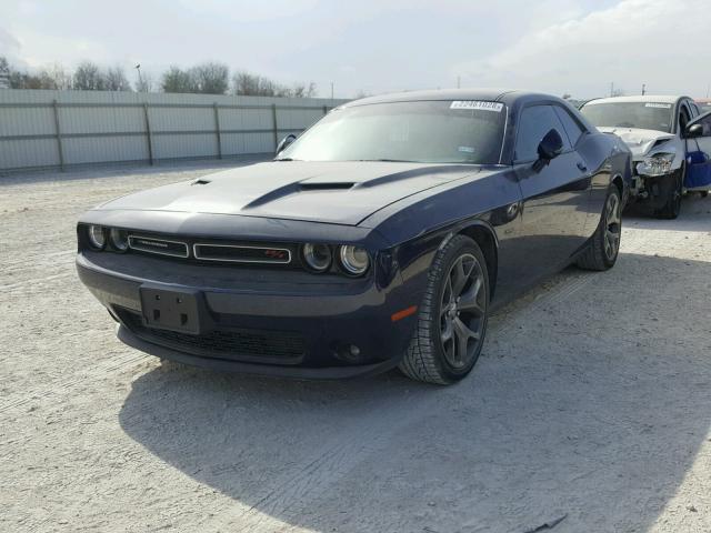 2C3CDZBTXFH744663 - 2015 DODGE CHALLENGER BLUE photo 2