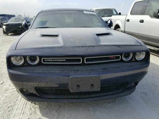 2C3CDZBTXFH744663 - 2015 DODGE CHALLENGER BLUE photo 9