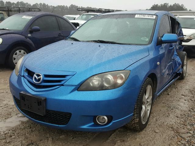 JM1BK344761448899 - 2006 MAZDA 3 HATCHBAC BLUE photo 2