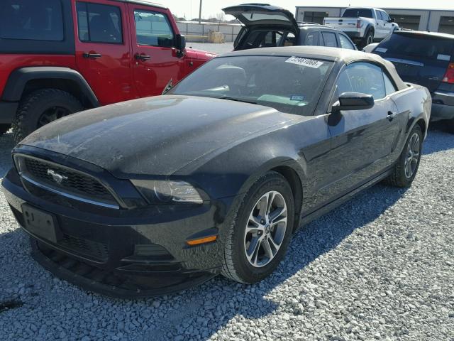 1ZVBP8EM2E5224781 - 2014 FORD MUSTANG BLACK photo 2