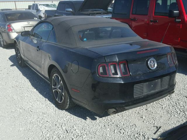 1ZVBP8EM2E5224781 - 2014 FORD MUSTANG BLACK photo 3