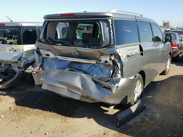 JN8AE2KP9C9044756 - 2012 NISSAN QUEST S SILVER photo 4