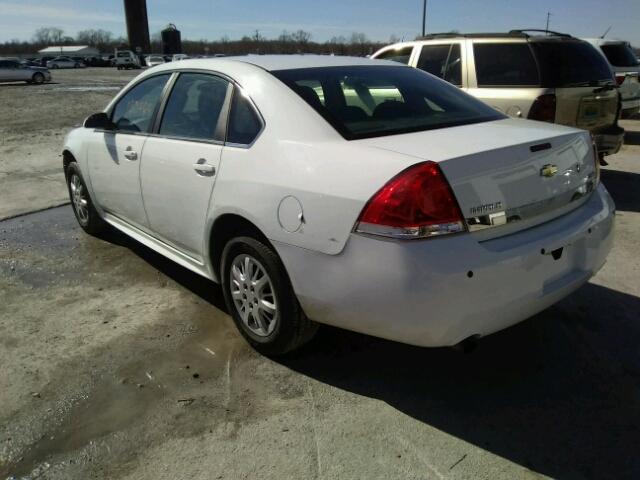 2G1WD5EM5A1228761 - 2010 CHEVROLET IMPALA POL WHITE photo 3