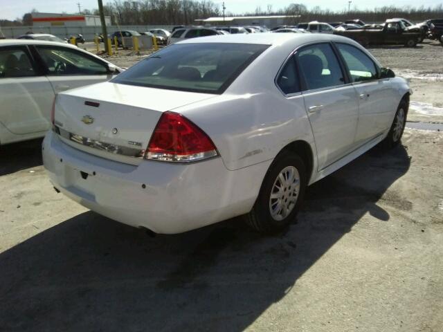 2G1WD5EM5A1228761 - 2010 CHEVROLET IMPALA POL WHITE photo 4