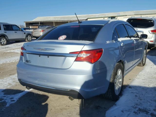 1C3CCBAG5DN736439 - 2013 CHRYSLER 200 LX BLUE photo 4