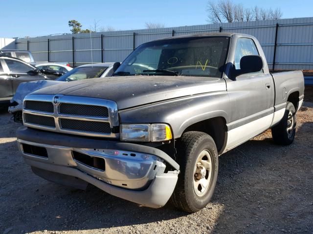 1B7HC16X71S309832 - 2001 DODGE RAM 1500 GRAY photo 2