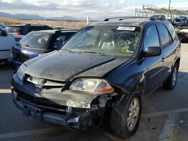 2HNYD18602H520505 - 2002 ACURA MDX TOURIN CHARCOAL photo 2