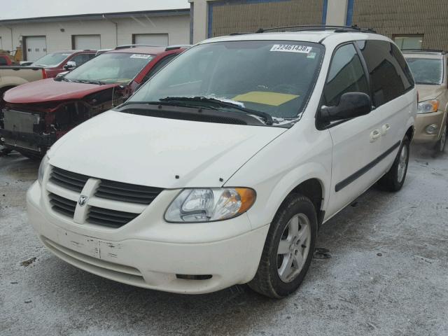 1D4GP45R95B235004 - 2005 DODGE CARAVAN SX WHITE photo 2