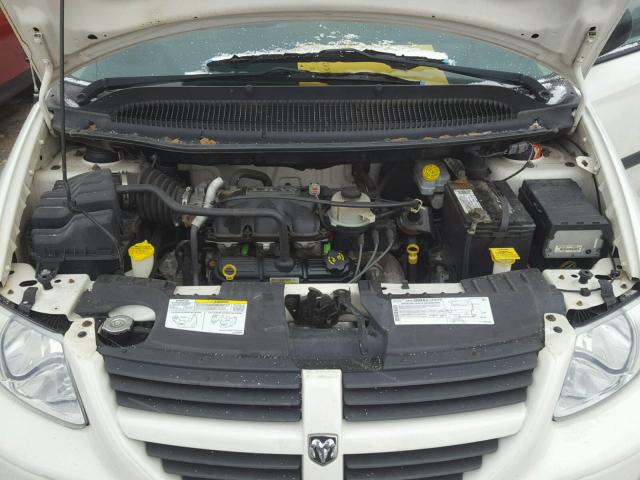 1D4GP45R95B235004 - 2005 DODGE CARAVAN SX WHITE photo 7