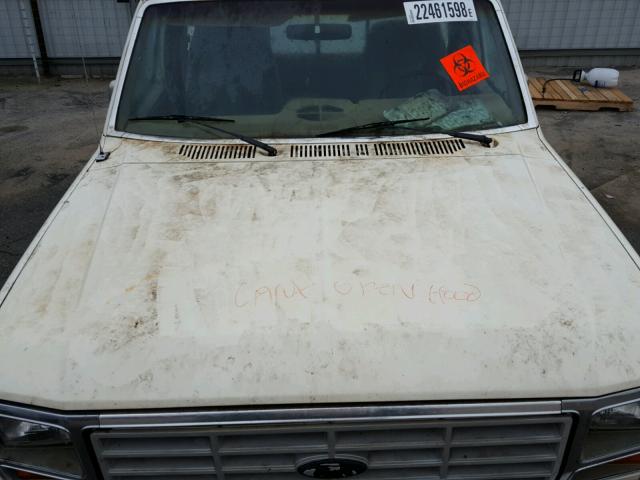 1FTHF2513FPB32622 - 1985 FORD F250 WHITE photo 7