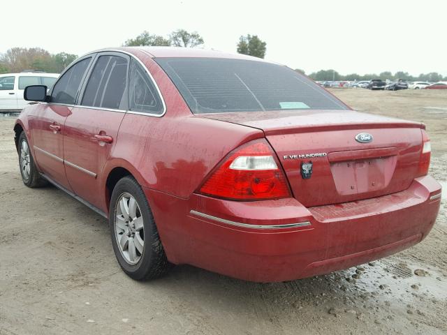 1FAFP24175G137185 - 2005 FORD FIVE HUNDR RED photo 3