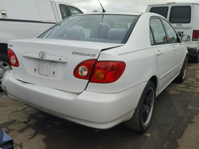 2T1BR32E74C316144 - 2004 TOYOTA COROLLA CE WHITE photo 4