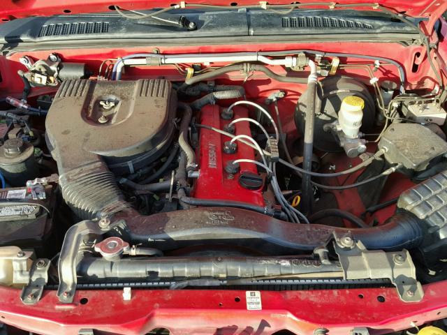 1N6DD26YXWC300308 - 1998 NISSAN FRONTIER K RED photo 7