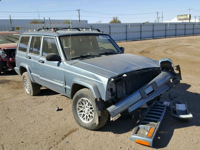 1J4FJ78SXWL187626 - 1998 JEEP CHEROKEE L BLUE photo 1