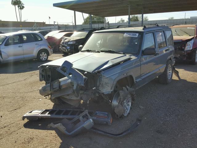 1J4FJ78SXWL187626 - 1998 JEEP CHEROKEE L BLUE photo 2