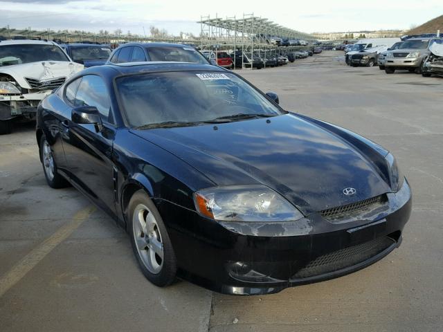 KMHHM65D95U159603 - 2005 HYUNDAI TIBURON BLACK photo 1