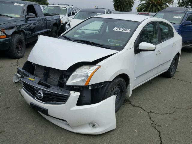 3N1AB6AP0BL614147 - 2011 NISSAN SENTRA 2.0 WHITE photo 2