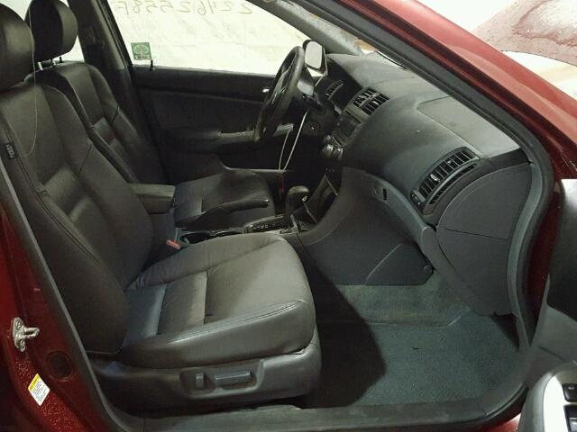 1HGCM66527A096355 - 2007 HONDA ACCORD EX MAROON photo 5