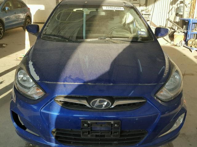 KMHCU5AE3CU018820 - 2012 HYUNDAI ACCENT GLS BLUE photo 10