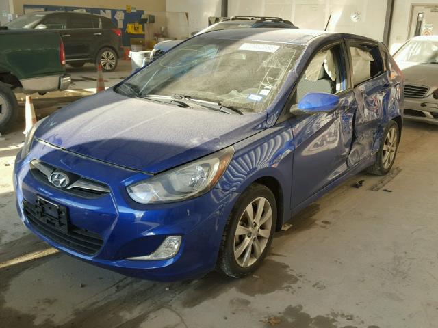 KMHCU5AE3CU018820 - 2012 HYUNDAI ACCENT GLS BLUE photo 2