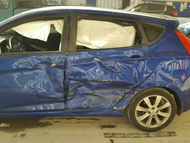 KMHCU5AE3CU018820 - 2012 HYUNDAI ACCENT GLS BLUE photo 9