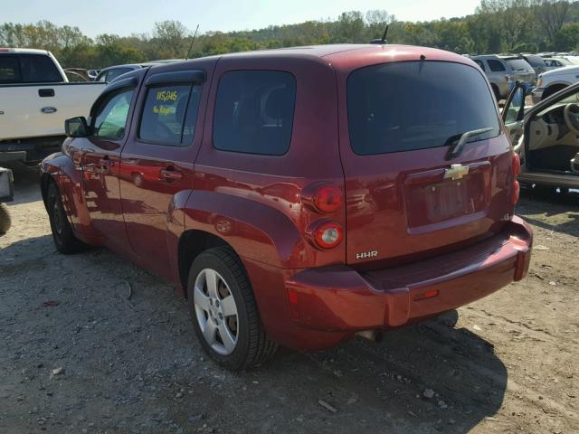 3GNCA33D98S705739 - 2008 CHEVROLET HHR LS მუქწითელი ფოტო 3