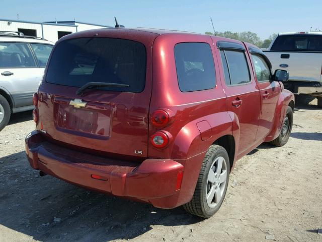 3GNCA33D98S705739 - 2008 CHEVROLET HHR LS მუქწითელი ფოტო 4