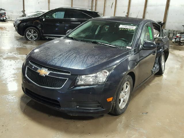 1G1PC5SB7E7222124 - 2014 CHEVROLET CRUZE LT BLUE photo 2