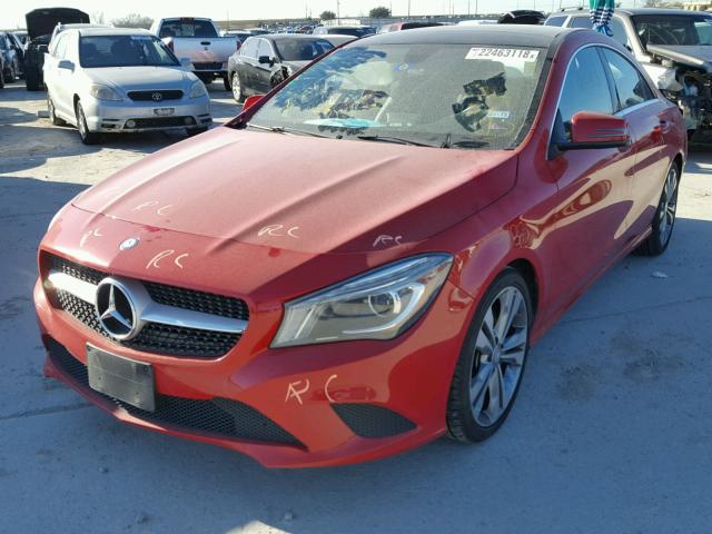 WDDSJ4EB7EN048473 - 2014 MERCEDES-BENZ CLA 250 BURGUNDY photo 2