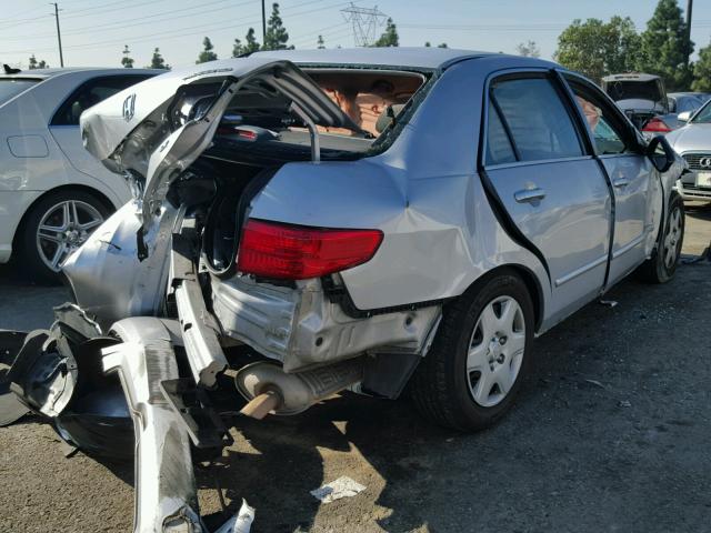 1HGCM56465A105394 - 2005 HONDA ACCORD LX SILVER photo 4