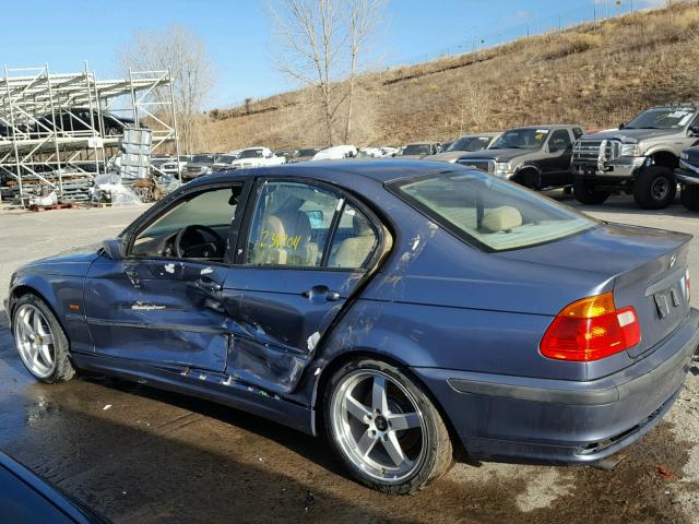 WBAAV33411FU78199 - 2001 BMW 325 I BLUE photo 3