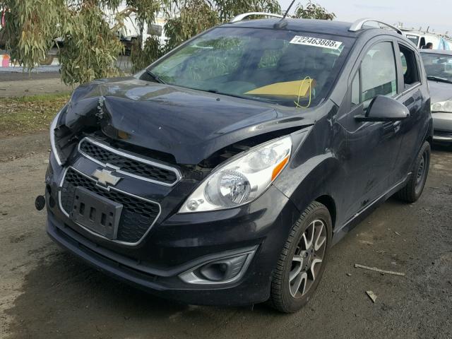 KL8CF6S90DC505284 - 2013 CHEVROLET SPARK 2LT BLACK photo 2