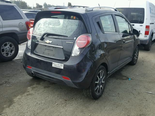 KL8CF6S90DC505284 - 2013 CHEVROLET SPARK 2LT BLACK photo 4