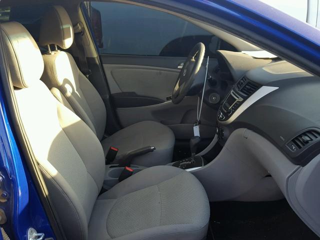 KMHCT4AE5EU758790 - 2014 HYUNDAI ACCENT GLS BLUE photo 5