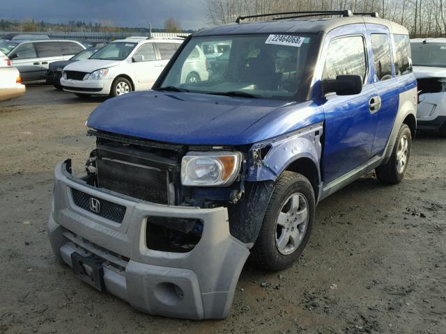 5J6YH28564L031954 - 2004 HONDA ELEMENT EX BLUE photo 2