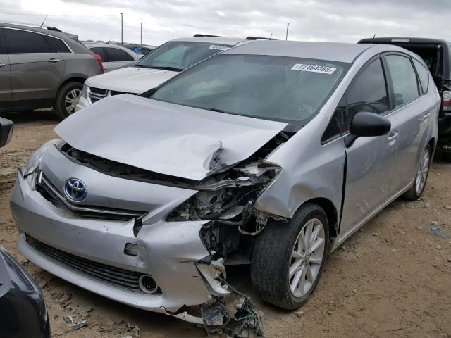 JTDZN3EU4C3088057 - 2012 TOYOTA PRIUS V SILVER photo 2