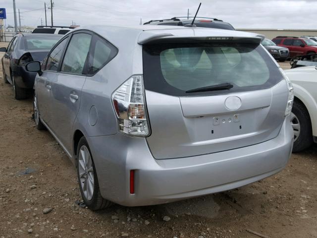 JTDZN3EU4C3088057 - 2012 TOYOTA PRIUS V SILVER photo 3