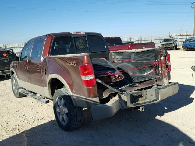 1FTPW14V57KB30329 - 2007 FORD F150 SUPER BURGUNDY photo 3