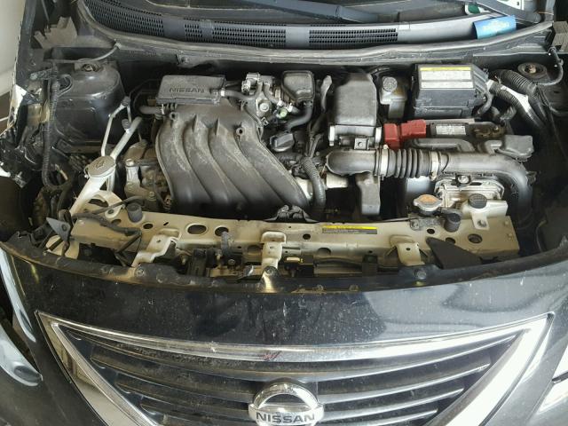 3N1CN7AP6DL888168 - 2013 NISSAN VERSA S BLACK photo 7